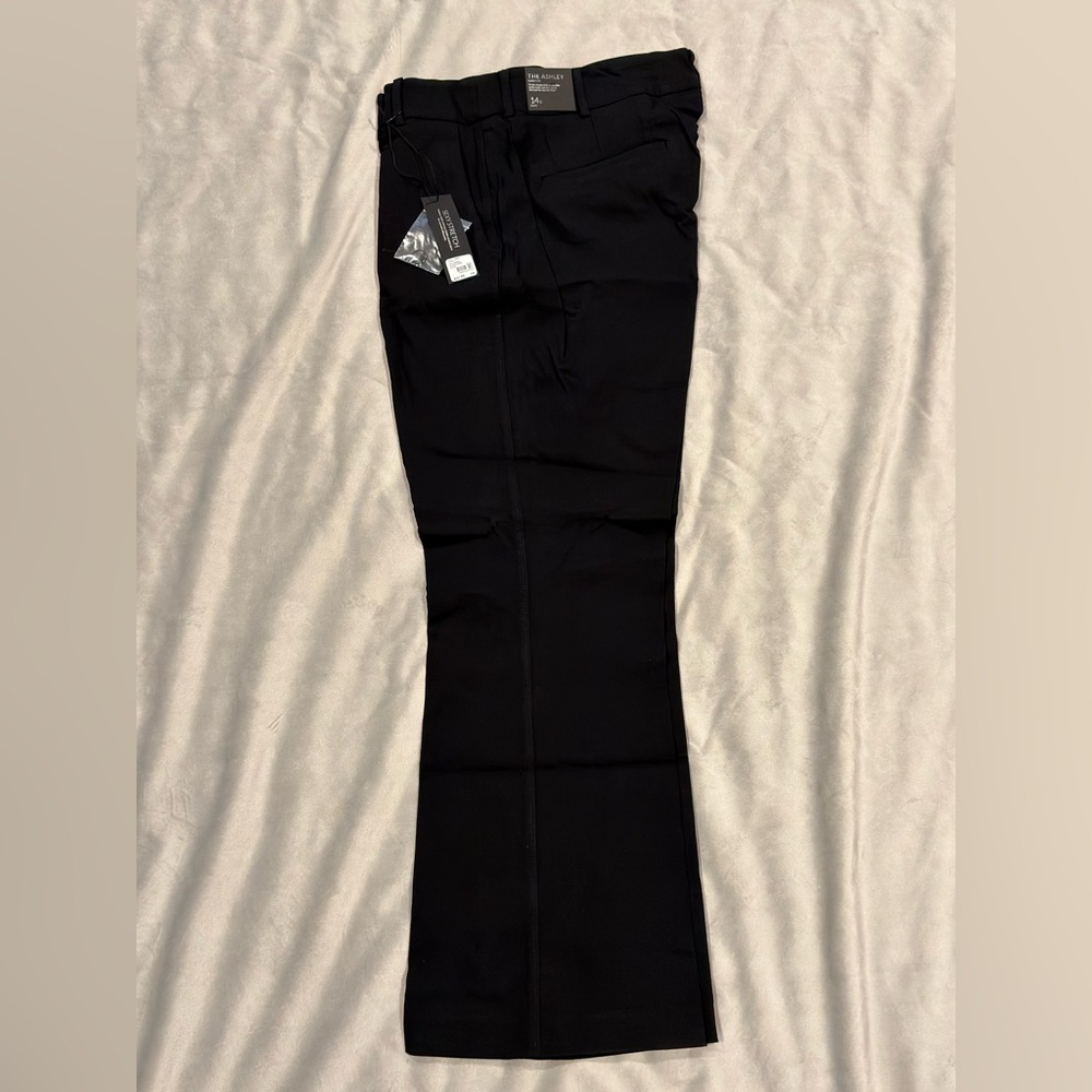 Black Flared Dress Pants- size 14 short